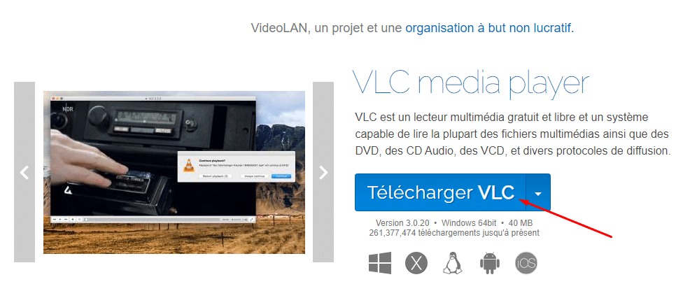 téléchargement de VLC Media Player